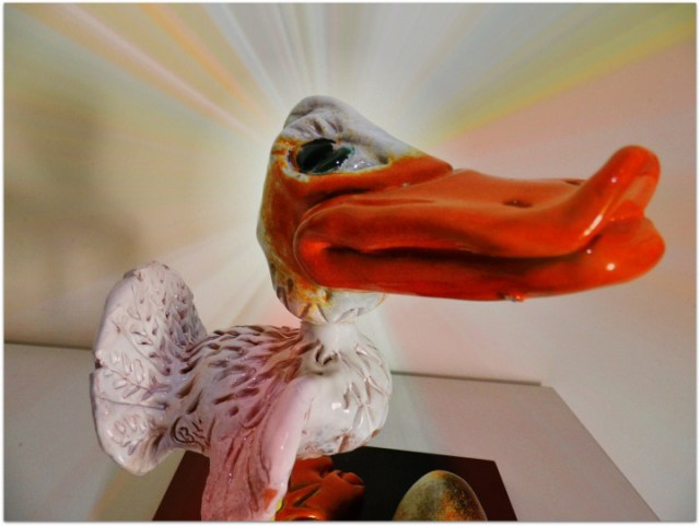 Pato de cerámica